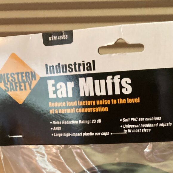 Western Safety Industrial Ear Muffs Ear Protection Noise Reduction NIP - Picture 4 of 9